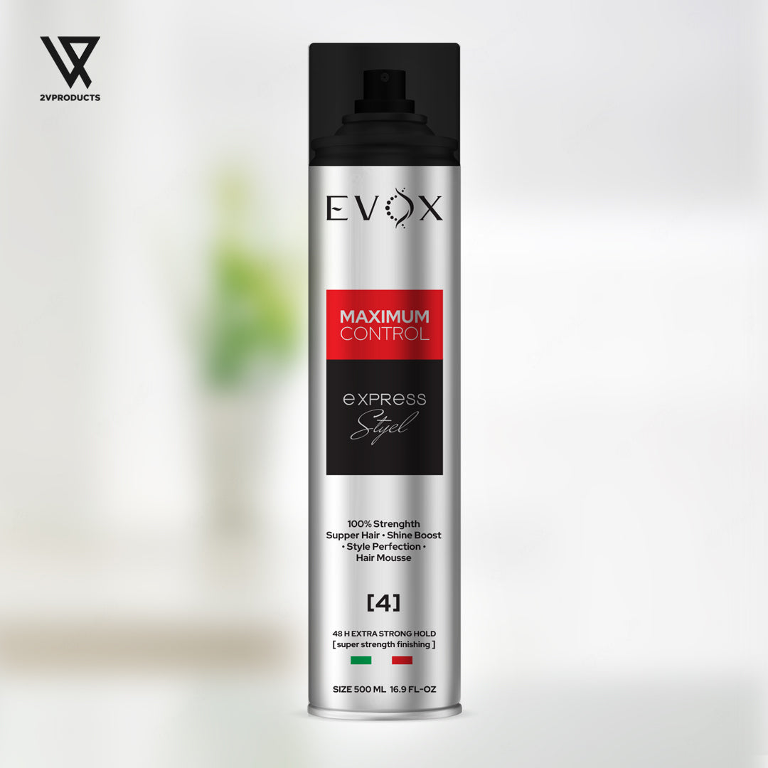 Evox Hold Hair Spray – 500ml With Sprayer – Salon Tools